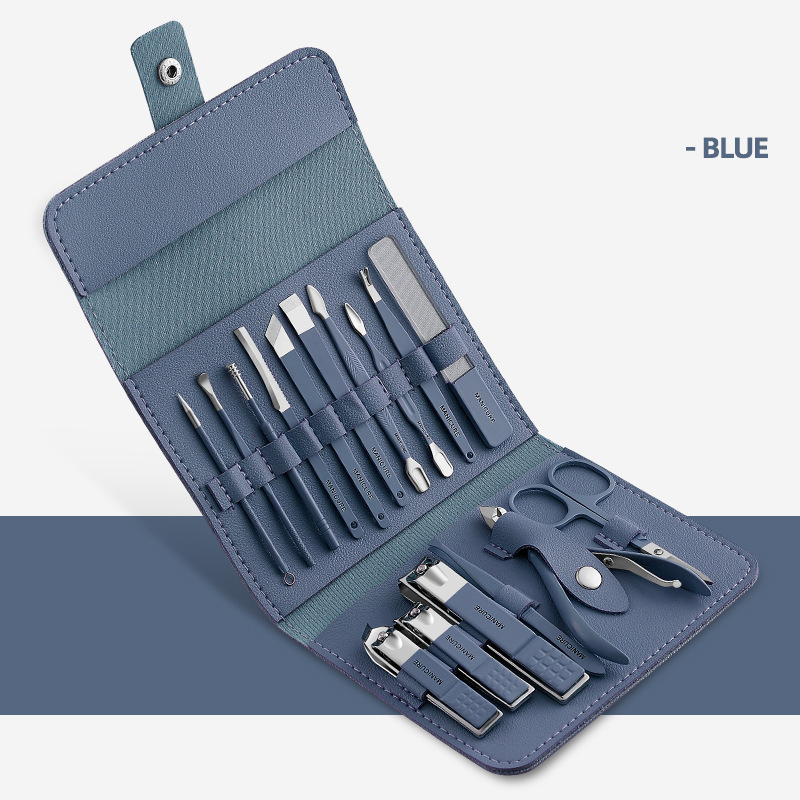 Best selling stainless steel manicure set pedicure tool 12/16 pcs manicure & pedicure set