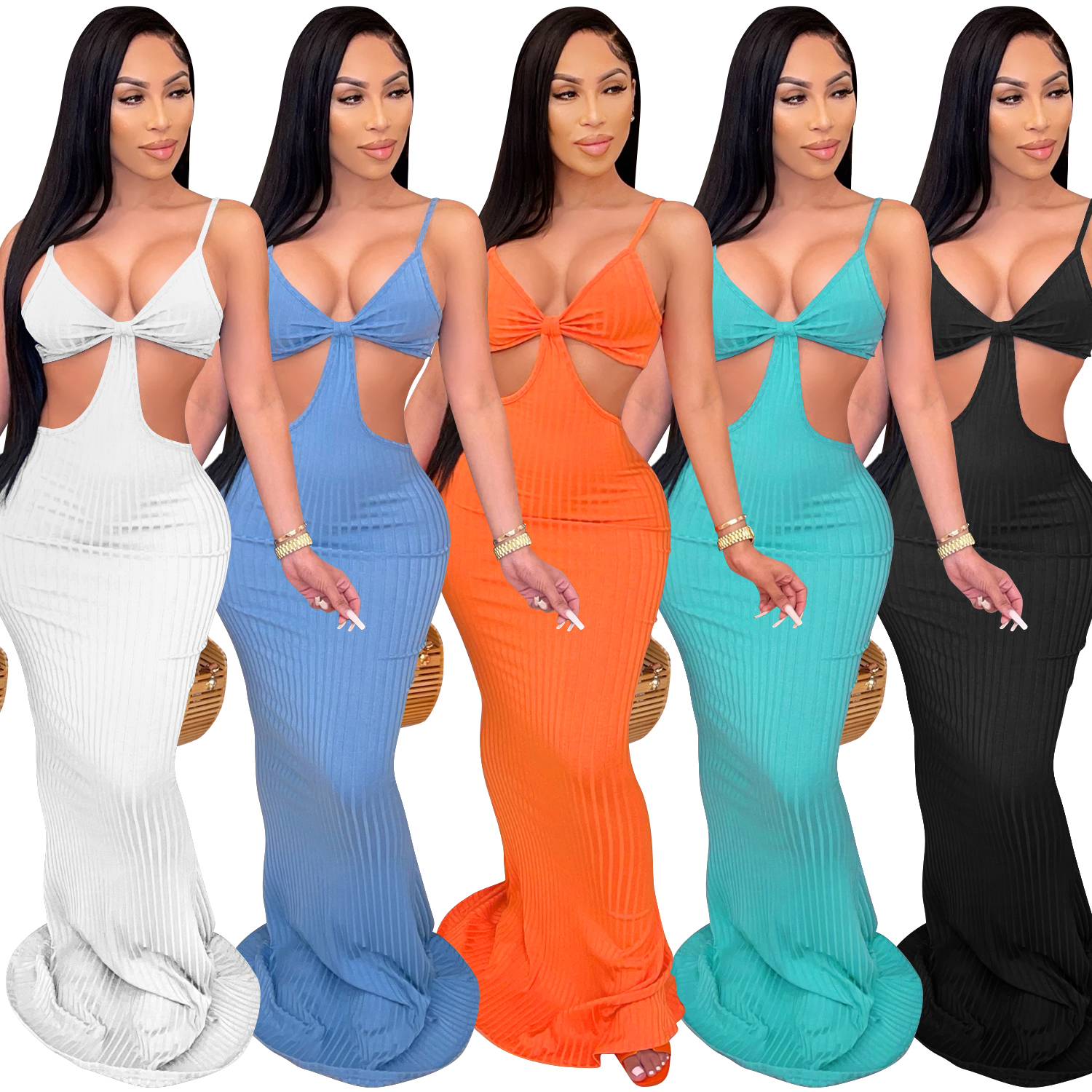 Слинг waistless уборка длинное платье Вечерние платья bodycon платье