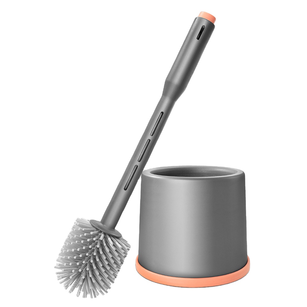 Masthome Factory Price Bathroom Toilet Brush And Holder Set TPR Toilet Brush With Soap Dispenser