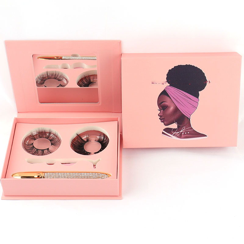 2021 new arrival customized packaging lashes5d wholesale vendor bulk mink eyelashes glue private lable