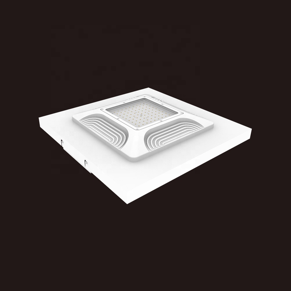 Energy Saving Outdoor Ip65 50w 100w 150w 200w Ceiling Recessed Gas Station Outdoor Led Canopy Light
