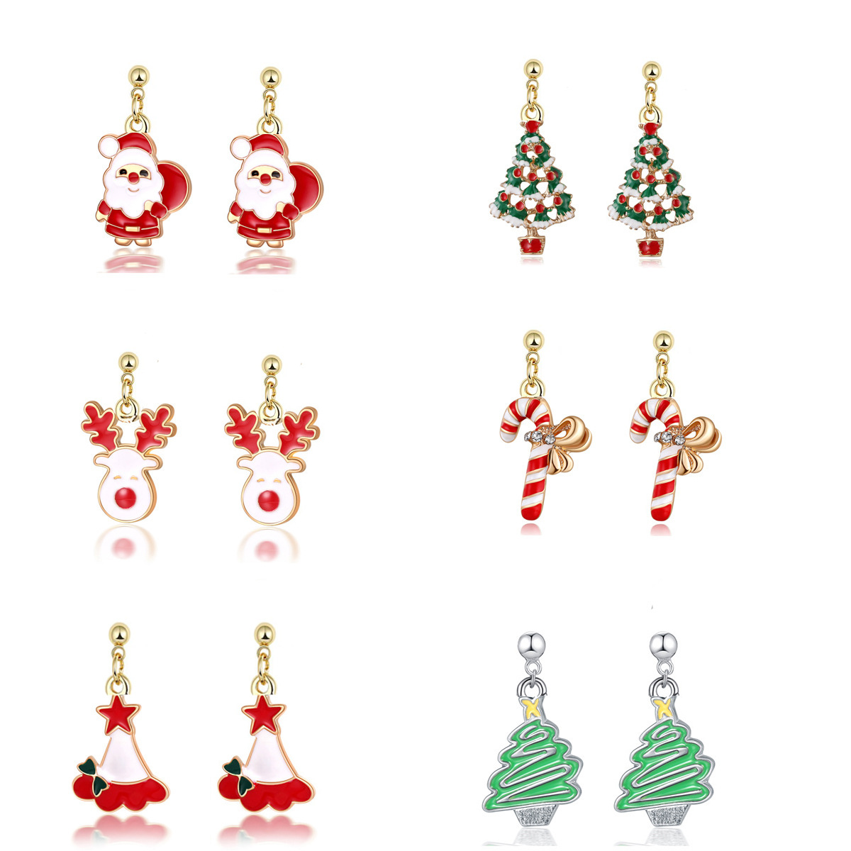 2021 Hot sale Wholesale Merry Christmas Ear Ring customized Earring Cute Earing leahter earrings Fashion Jewelry