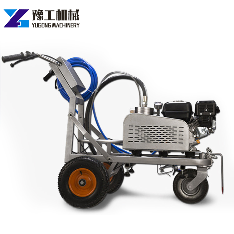 Hand push cold spraying machine road line paint spraying machine