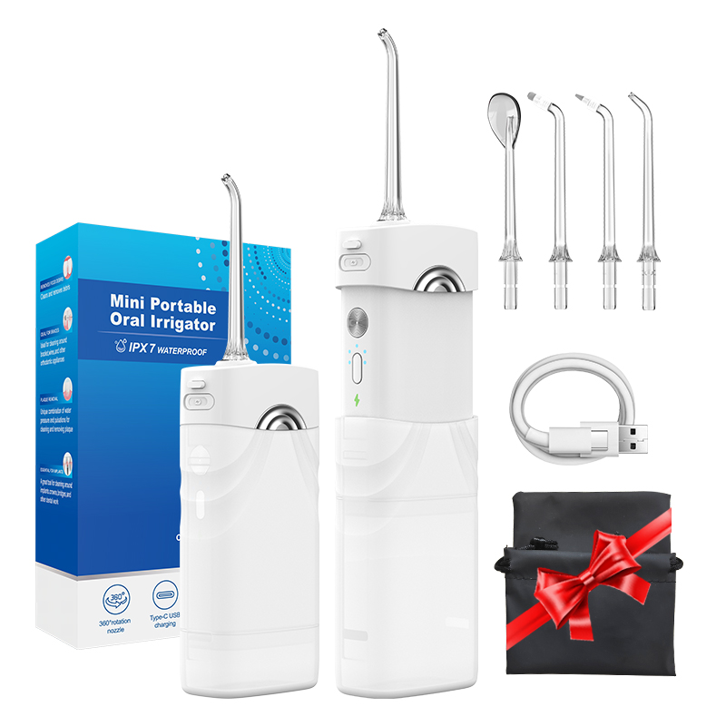 Portable Waterproof Cordless Water Pick Teeth Cleaner Water Flosser with 5 Modes and 200ml Water Tank