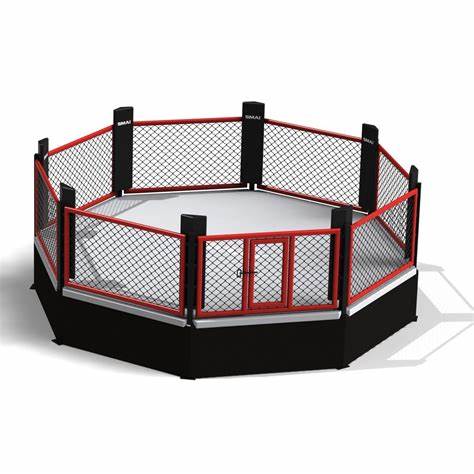 Octagon mma клетка с подгонянным размером и логотипом UFC используется mma клетка