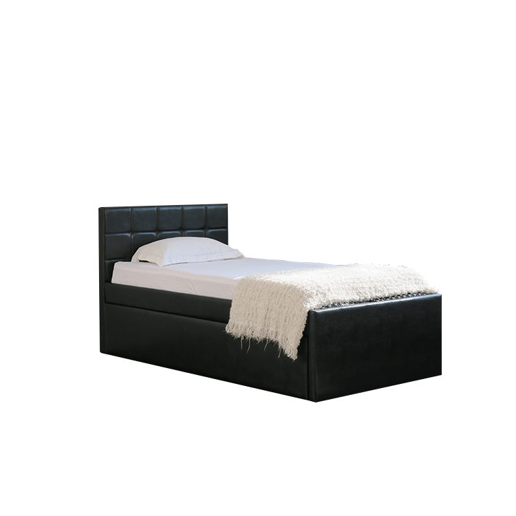 Factory Modern Bedroom Fabric Leather Combination King Size Luxury Bed