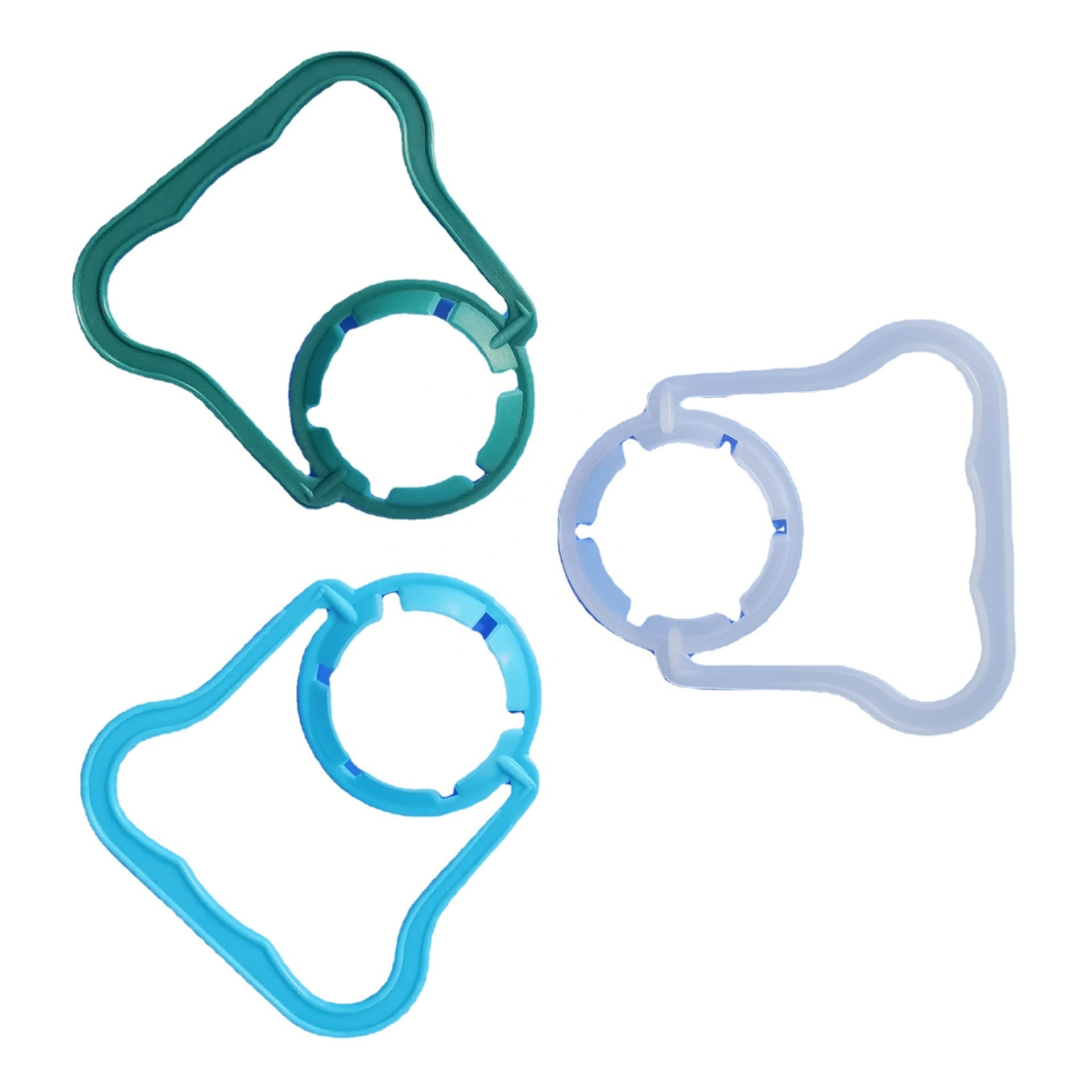 cheap price 28mm 30mm 46mm white blue color PP PE plastic clear drinking water neck carry bottle handles for bottles