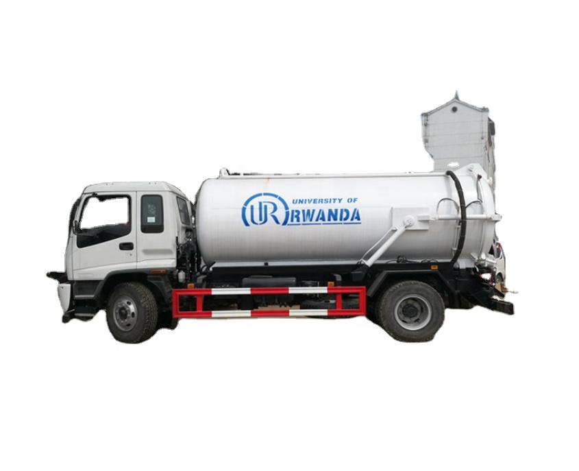 Chemical waste water vacuum pump Sewage suction truck 10000 liters