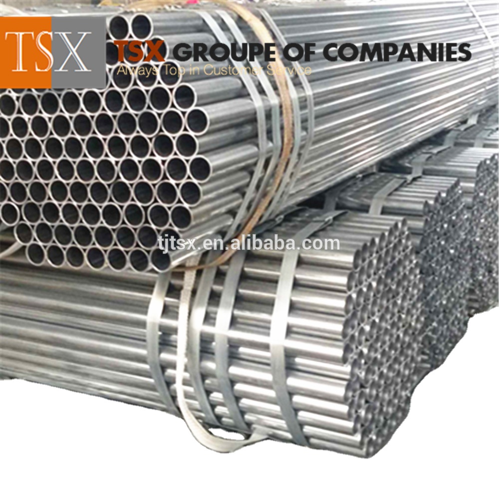 Tianjin manufacturer TSX_G3070 Hot dipped Galvanized Greenhouse Frame Welded Carbon Steel Pipe