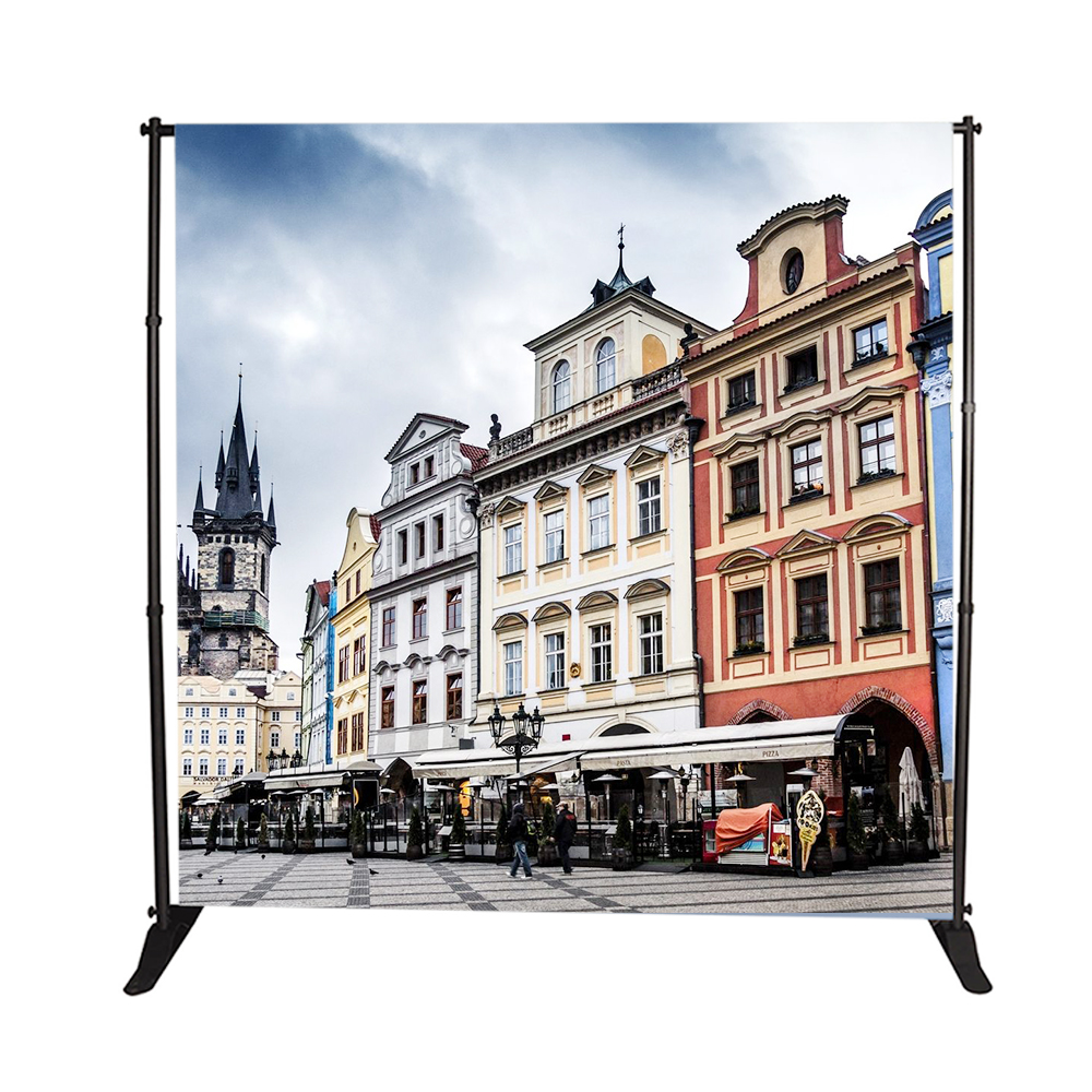 Table Custom Made 10' X 10' Step And Repeat Banner Fabric Photo Backdrop Stand
