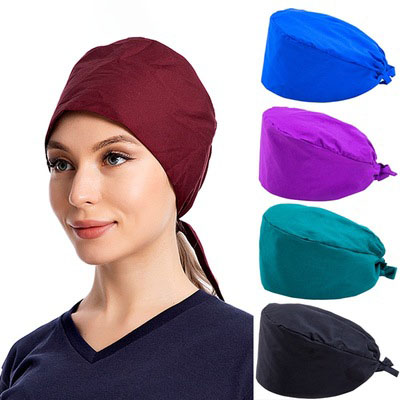 Nurses scrub hat medium hair length medical scrub surgical hats doctor sweat towel gorros de tela para doctor