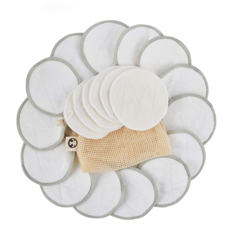 Многоразовые 8,5 см бамбуковый бархат для снятия макияжа PadsWashable лица макияж жидкость для снятия макияжа очищающие подушечки
