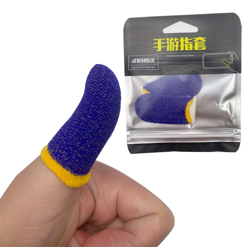 KINGSTAR mobile game thumb covers copper fiber anti-skid finger sleeves moving joystick screen touching finger glove for PUBG