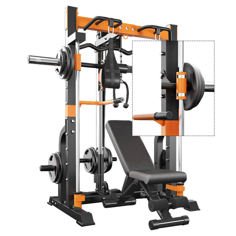 multi-functional large exercise benches racks combo land gantry smith machine