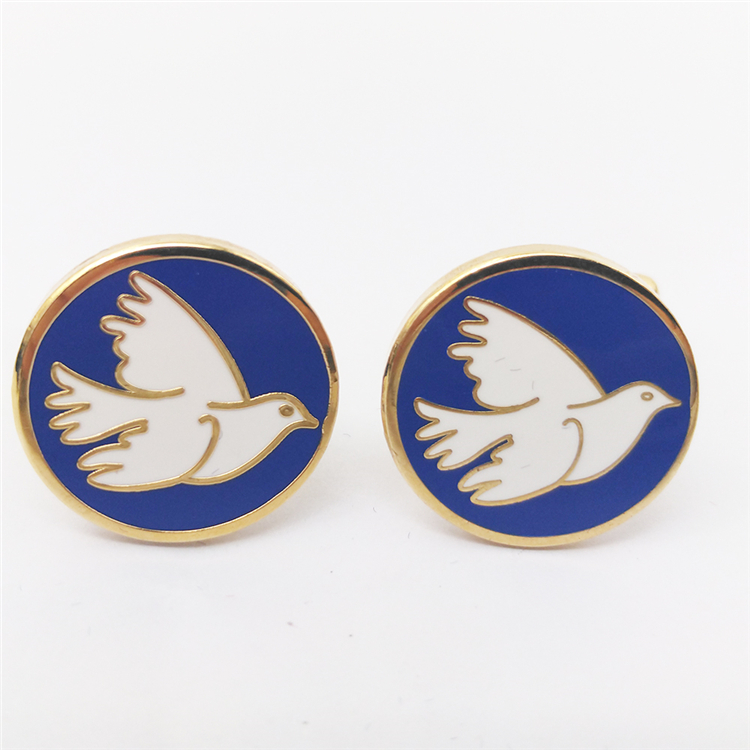 ONEWAY Manufacturer supply pigeon custom metal cufflink