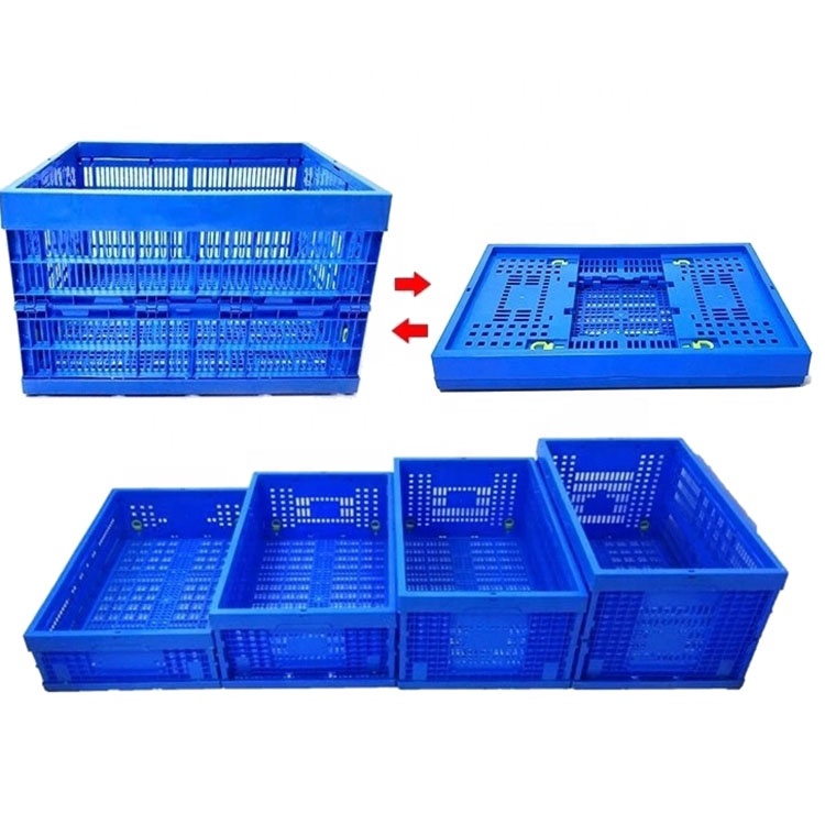 Штабелируемый Пластиковый складной магазин Supermart, складной контейнер для посылок