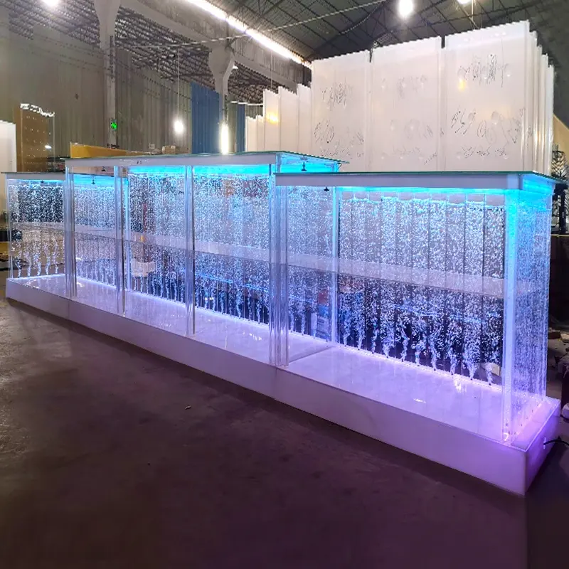 Luminous led bar furniture water bubble panel nightclub led light bar counters