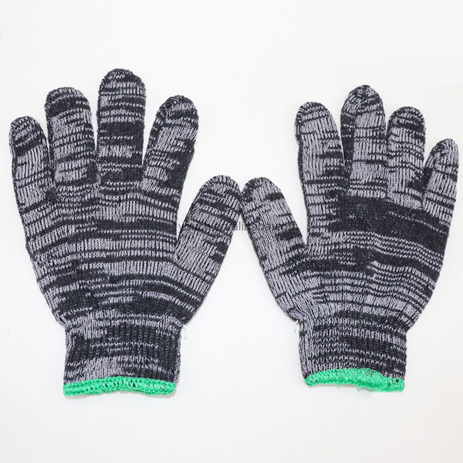 Cheap Price Gray White Safety Gloves 7 Gauge 10 Gauge Safety Cotton Knitted Gloves Grey White Labour Working Protection Gloves