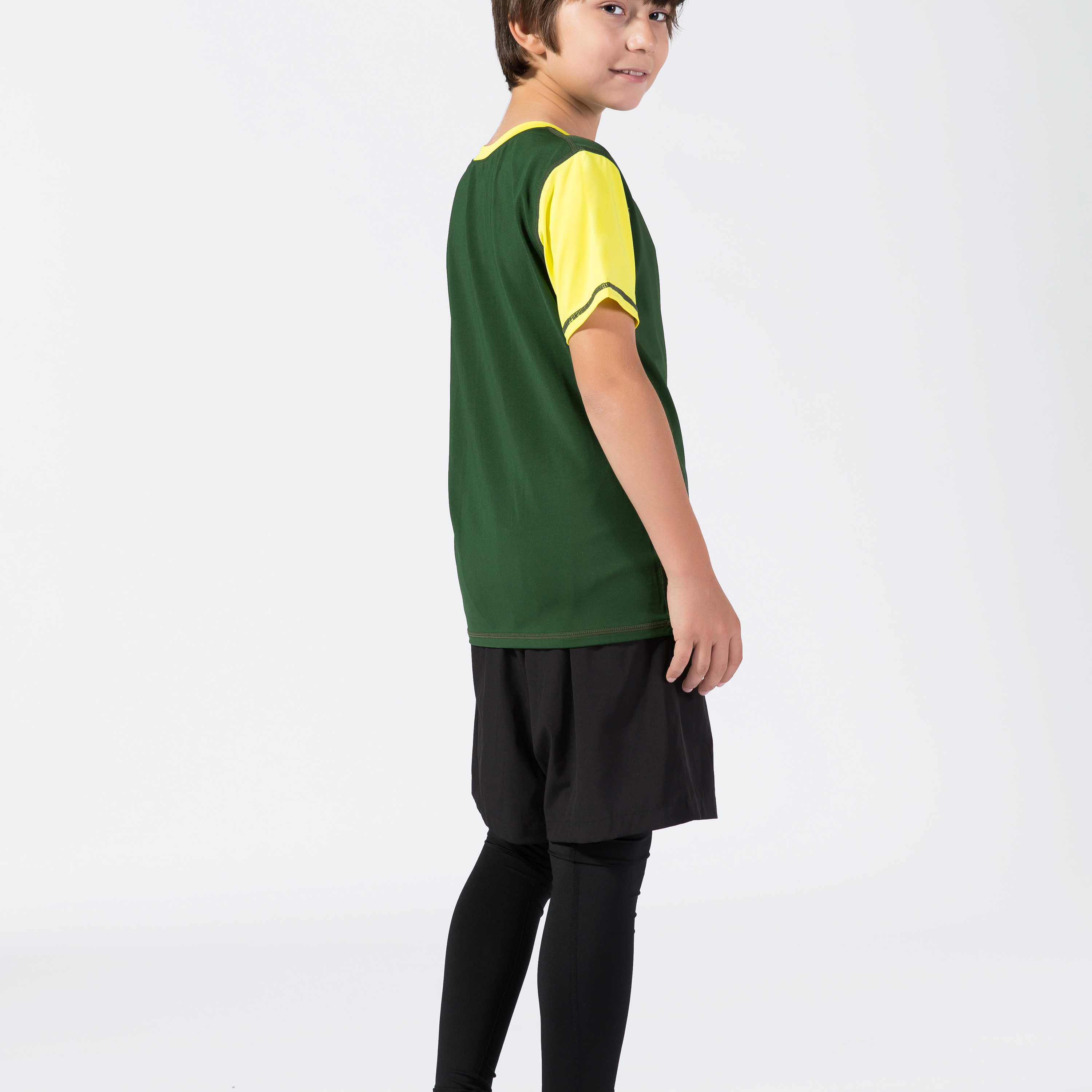 Parent Child Fitness Sports T-shirt High Elastic Quick-Dry Sportswear Yoga Clothing