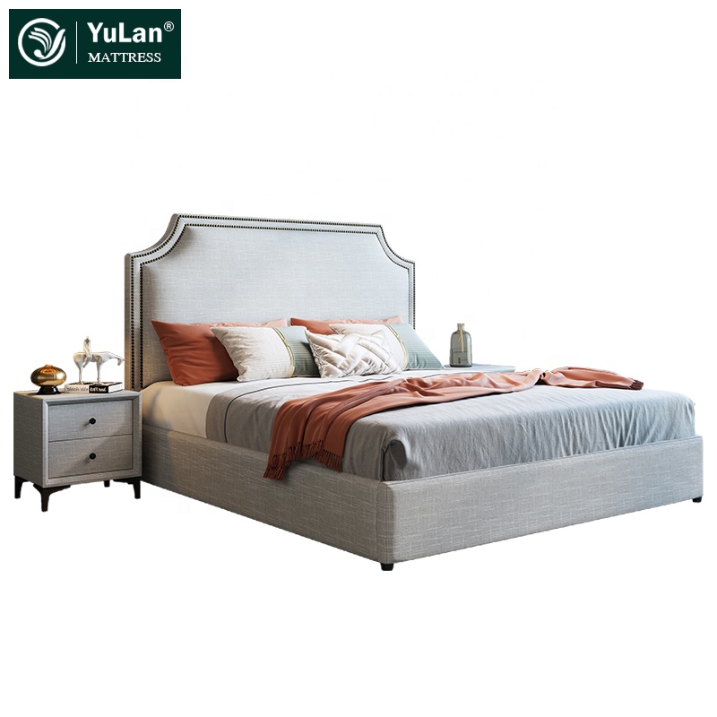 Nordic Style Custom Space Saving Bed Practical Storage Wood Bedroom Bed Furniture Set