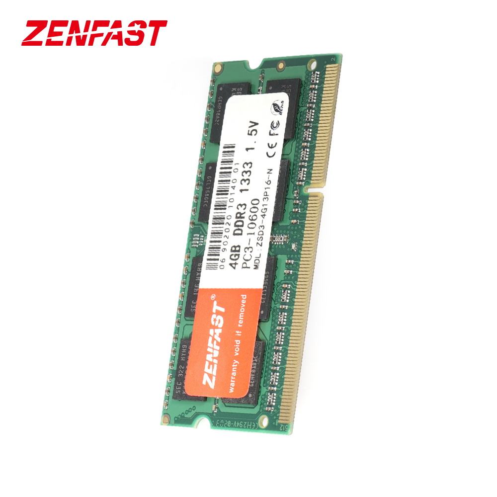 Zenfast горячая распродажа 4 Гб Ddr3 ОЗУ для ноутбука 1,35 в 1333 МГц 1600 МГц Ddr3 8 ГБ 4 ГБ ОЗУ для ноутбука