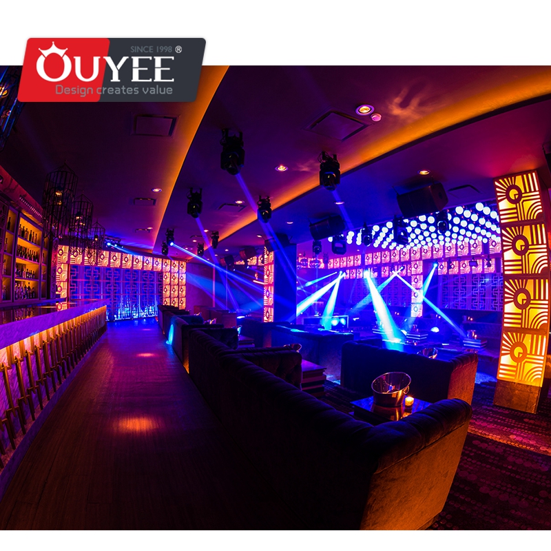 Night Club Hot Sale Display Sofa Furniture Supplies With Lounge Table Club Interior Decoration Design