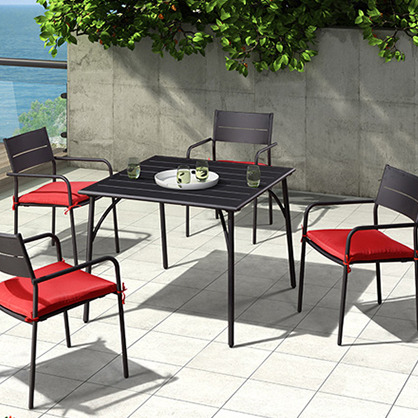 Youya Elegant Bistro Set Metal Outdoor Cast Aluminum Garden Furniture for Balcony