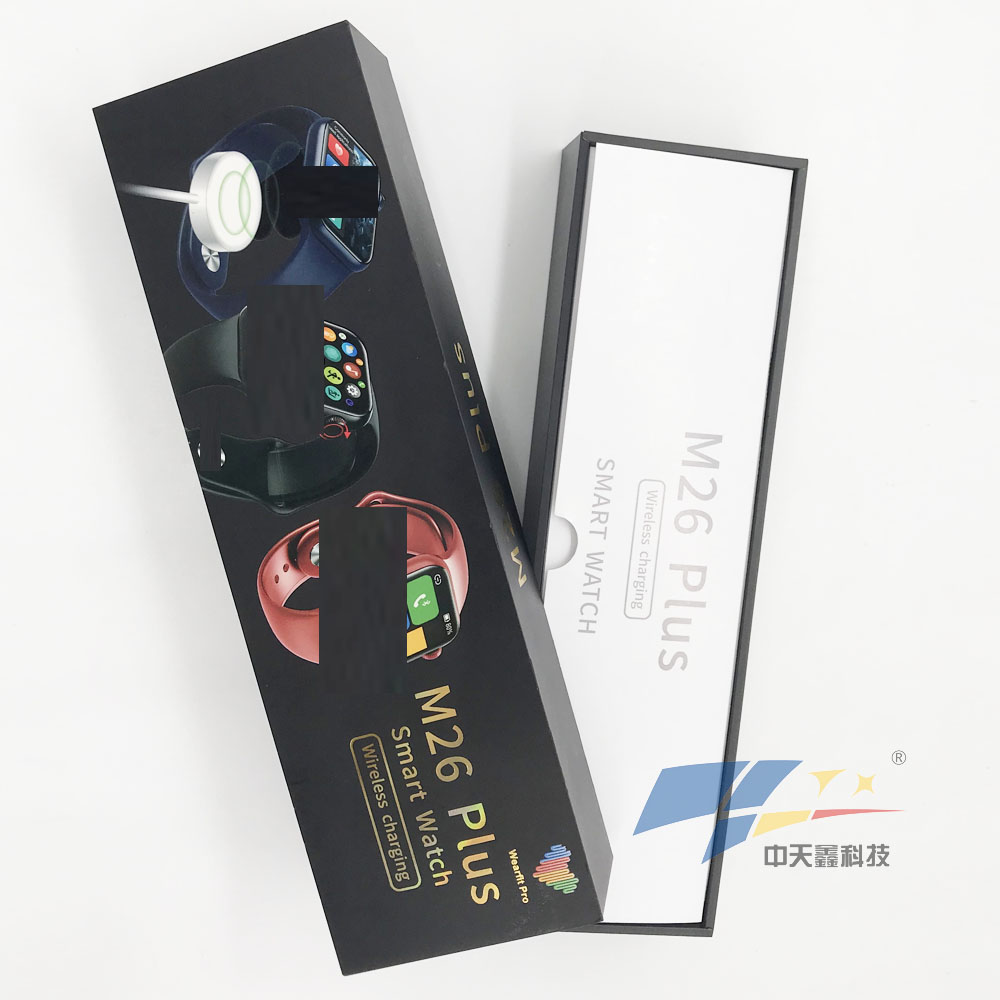 M26 plus Wearfit Pro APP 1.77 inch smart bracelet Wireless charger support message notification Knob button high quality M26+