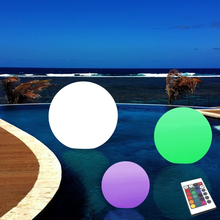 Swimming pool floating ball light outdoor christmas led light ball led light ball for decoration