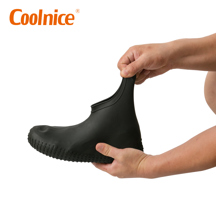 COOLNICE Rain Socks Washable Rain Cover Waterproof Silicone Nonslip Rubber Shoe Cover