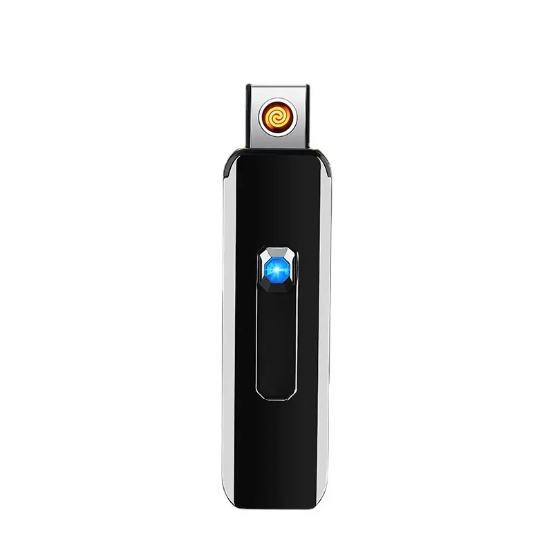 Customizable Electric Windproof USB Rechargeable Portable Lighters for Smoking Accessories