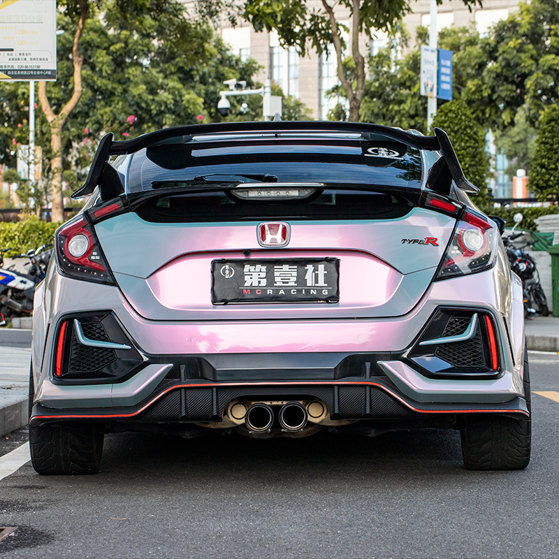 For 10th generation hatchback Civic spoiler, 2016 2017 2018 2019 2021 civicSi FK4 FK7 JDM carbon fiber rear spoiler
