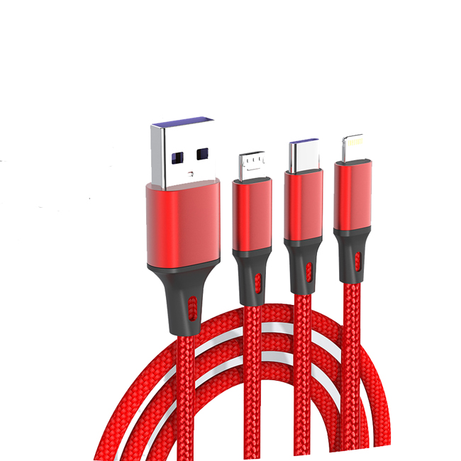 3 in 1 Factory Wholesale Data Cable Magnetic USB Fast Charging Data Cable for Type C Micro iphone
