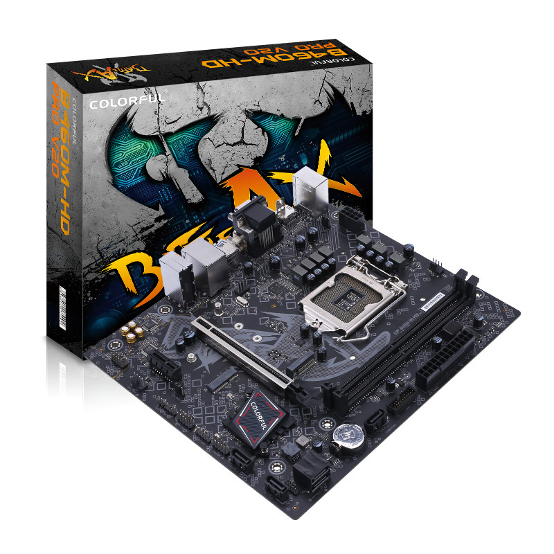 Красочные материнская плата бой-AX B460M-HD PRO V20 поддержка двухканальный DDR4-2933/2800/2666/2400/2133 игровая материнская плата