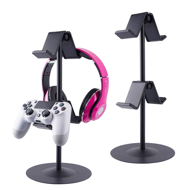 Game Controller Mount Stand Holder for XBOX ONE SWITCH PS4 STEAM PC ,Universal Gamepad Accessories Black Game Controller Holder
