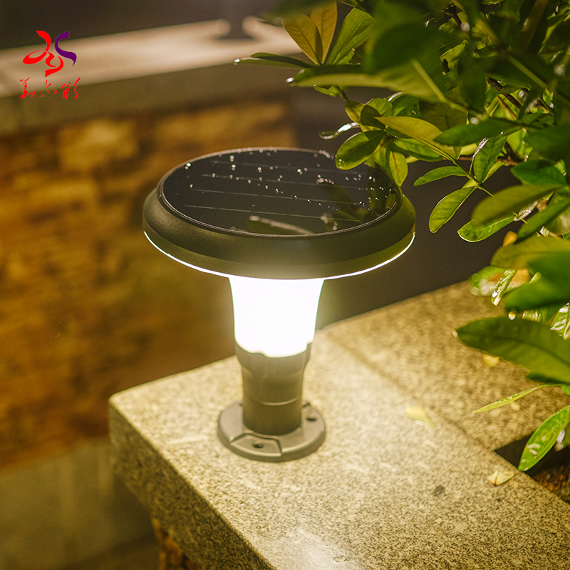 Fast delivery Purple Jasmine aluminum Stigma lamp garden lights Outdoor LED Pillar Lights gate pillar light