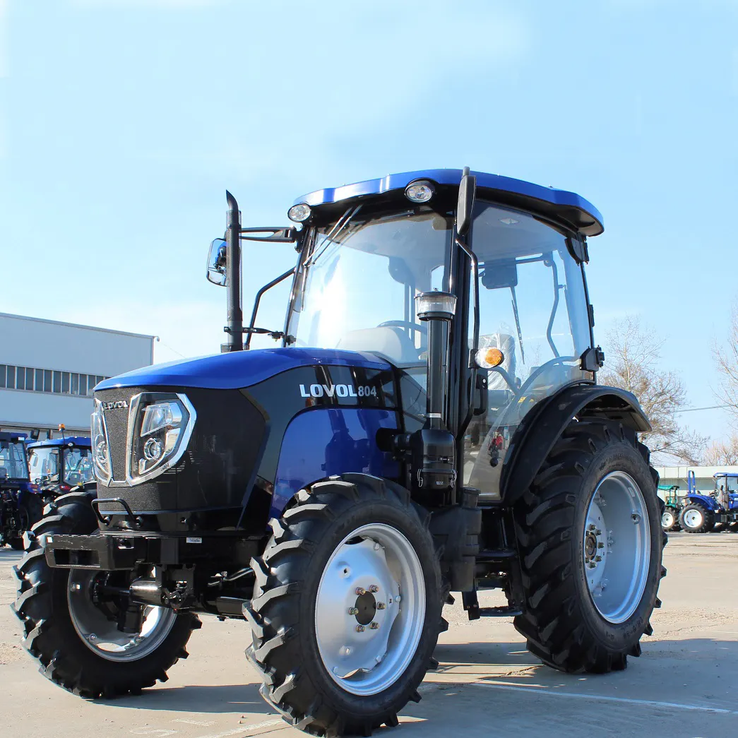 foton lovol 80hp 4wd chinese small farm tractors  agricultural machine diesel engine 4x4 mini tractor
