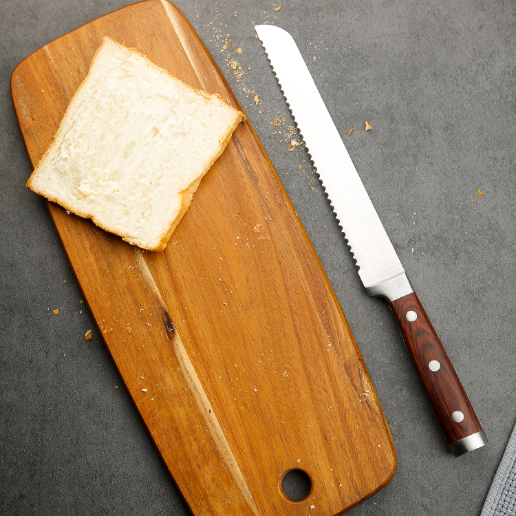 Stainless Steel 6pcs/set Matrix Butcher Nakiri Knife Cleaver Ware Vinyl Reproduction Wholesale Kitchen Knife With Wood Handle