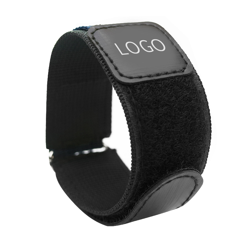 Custom logo nylon sport band hook and loop watch strap