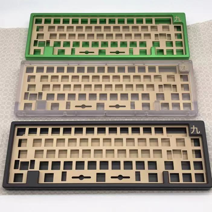 Gaojie custom CNC machining frosted polycarb sandblasted brass weight keyboard rapid prototyping