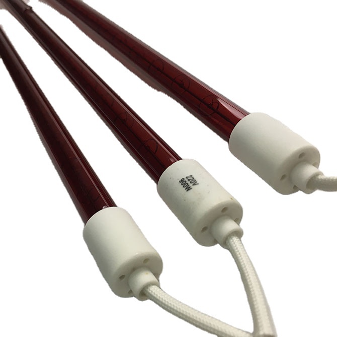 Ruby quartz heat tube 900w 870mm 220v halogen infrared lamp