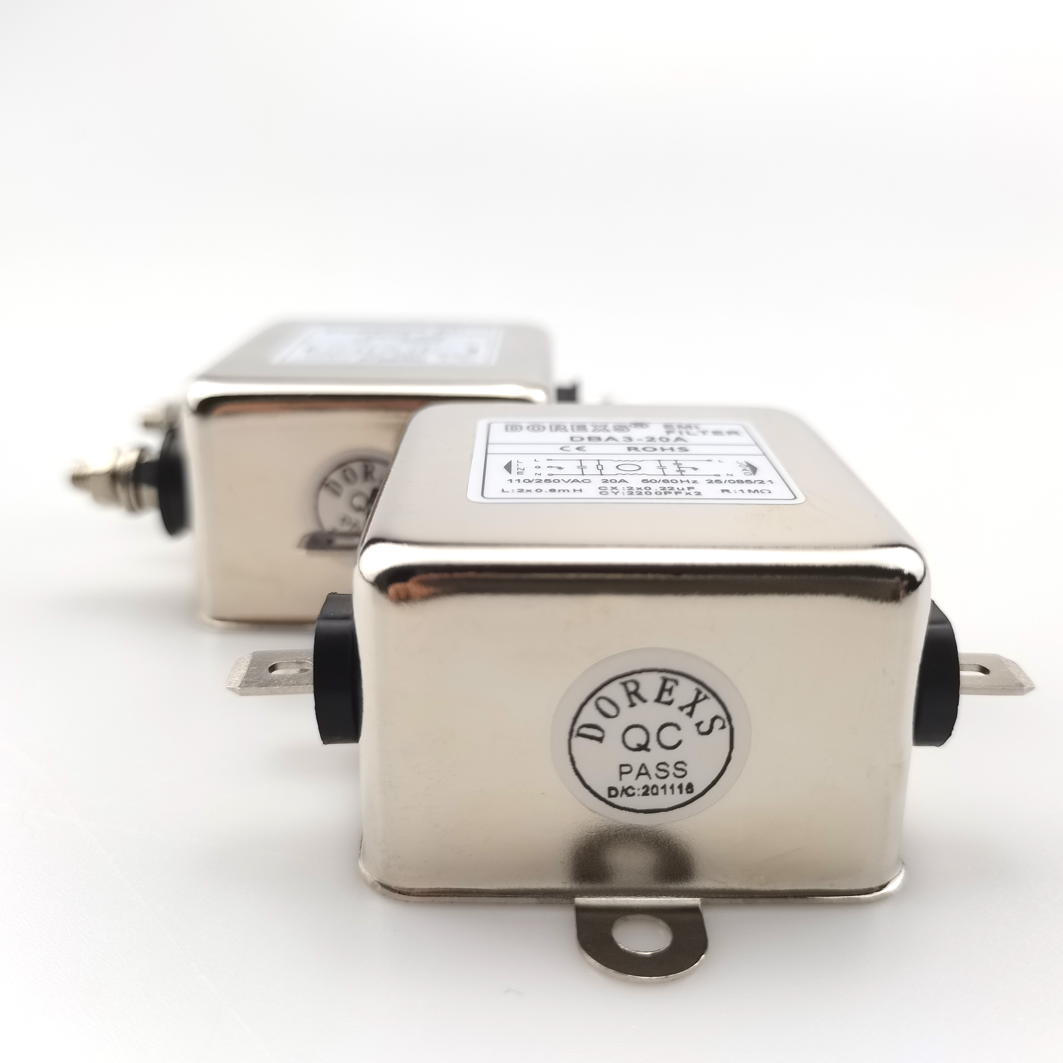220 V EMI single phase general dba3 series power line noise filter  rated current 1a  3a  6a  10a  20A