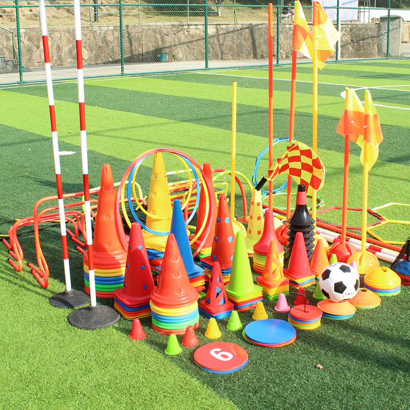Custom Color Speed Agility training equipment set hurdles rings ladder agility cones