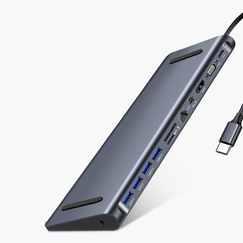 Многофункциональная док-станция 12 в 1 usb c к hdmi 4k 60hz thunderbolt 3 usb c