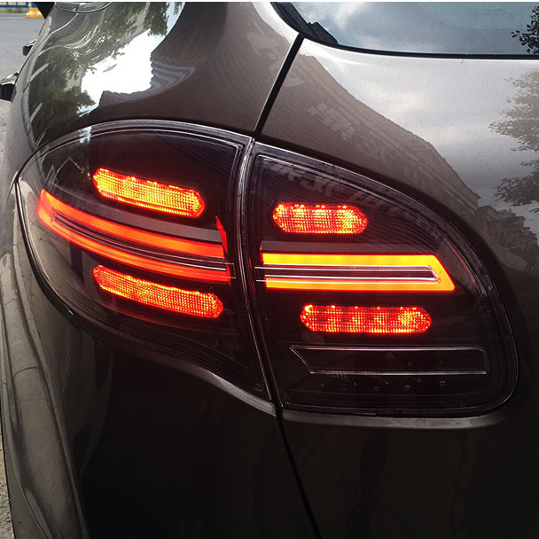 Задние фонари для Porsche Cayenne S 2011-2014, задние фонари, все светодиодные задние фонари Cayenne, задние фонари, динамический сигнал поворота