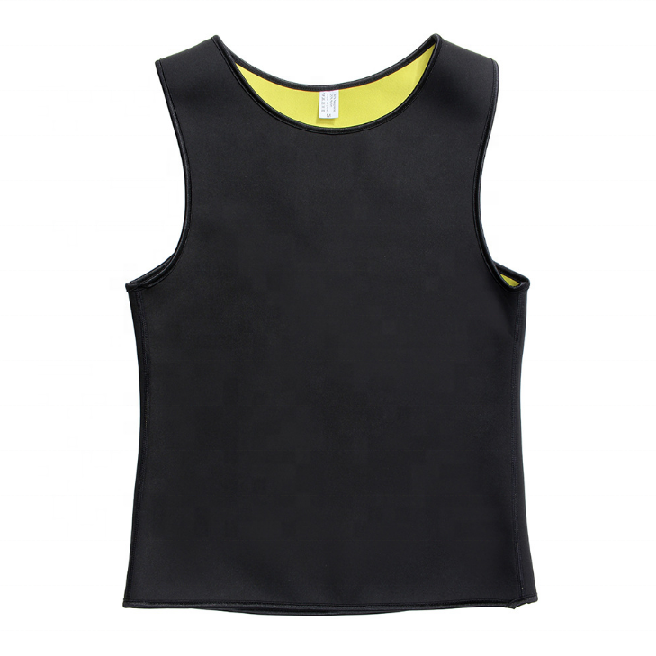 Men Neoprene Sauna Suit Waist Trainer Vest Tank Top Workout Shirt Corset for Weight Loss