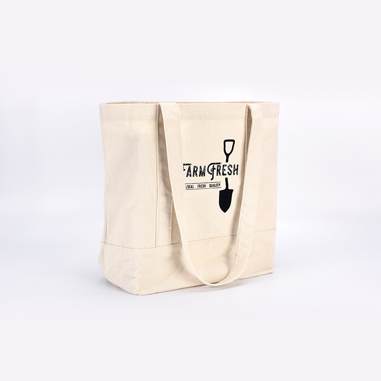 Customized Logo Printed Recycle Plain Organic Cotton Canvas Tote Shopping Bags