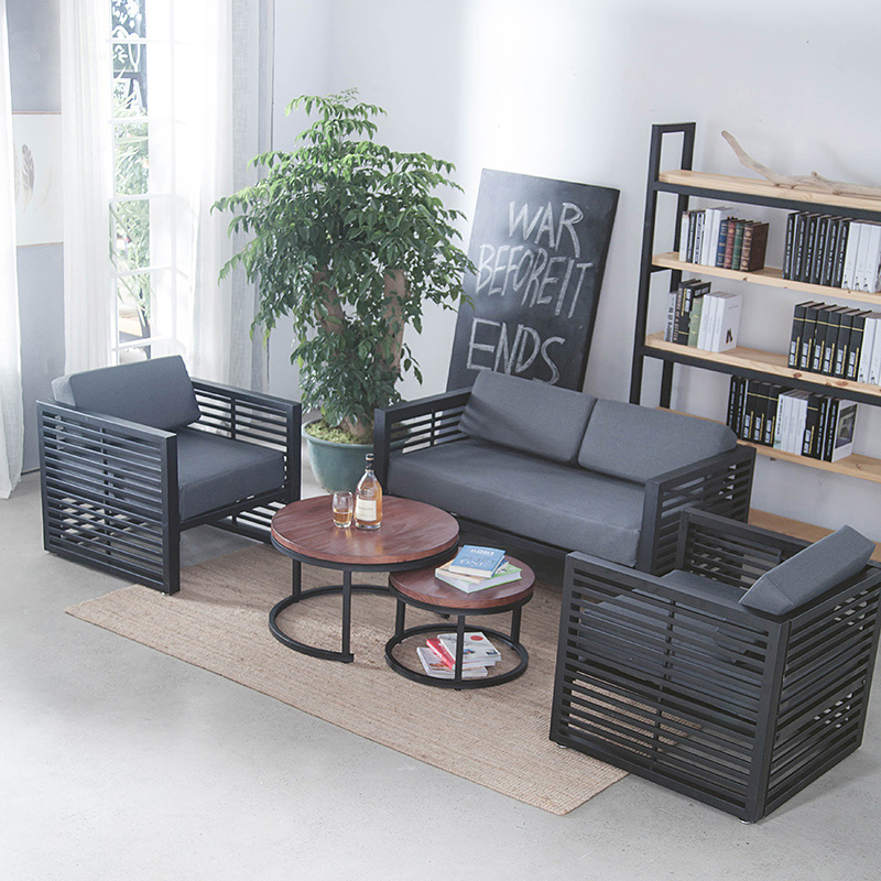 New arrival simple design living room furniture metal home furniture sofa set for sale