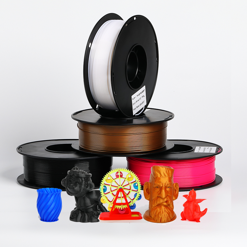 High Quality fdm filaments supplier pla silk 3d printing 1kg 1.75mm print PLA TPU PETG ABS 3D printer filament