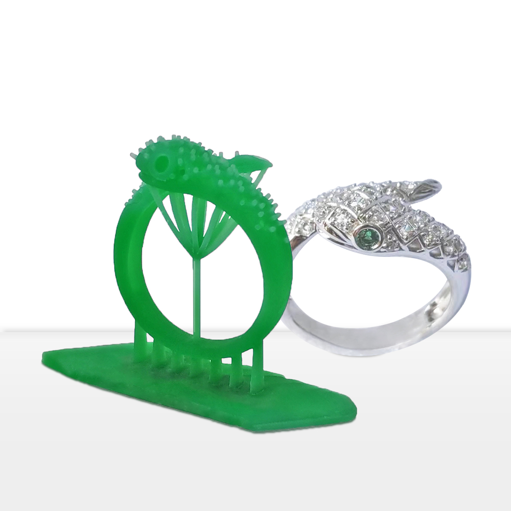 JAMG HE Jewelry Easy Cast высокий восковой фотополимер смола для DLP/LED RGB менее 3D принтера зеленого цвета поставка с завода